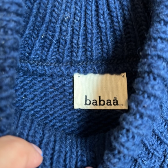 Babaa Wool Dress, one size, navy - Picture 3 of 5